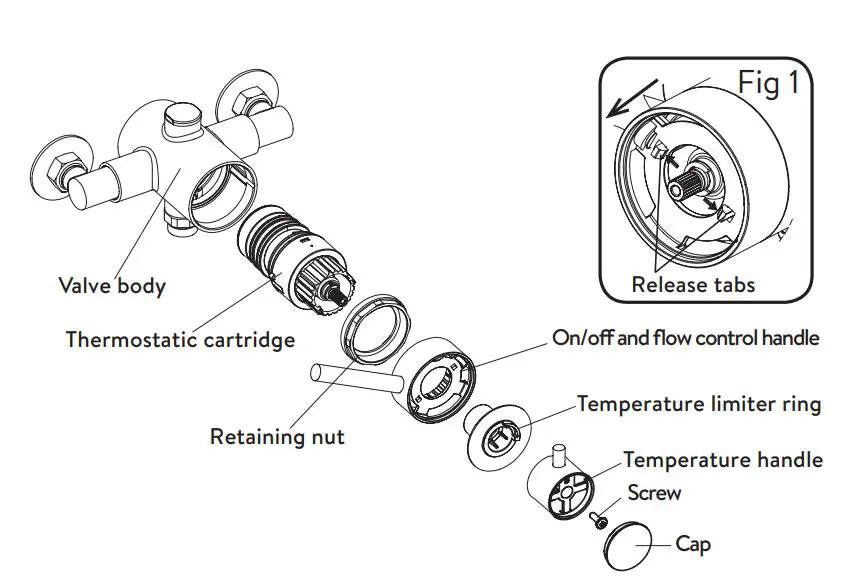 AQUALISA 11642 Concealed Exposed Concentric Valve with Adjustable Kit User Guide - Fig 1