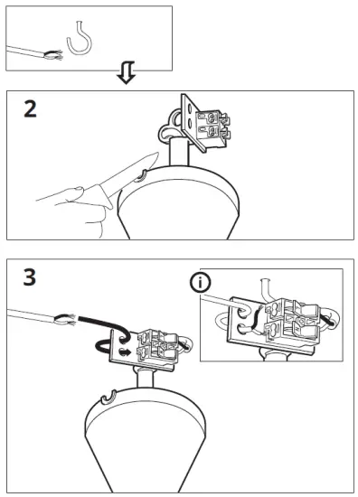 IKEA 800.894.61 KRISTALLER Chandelier 3-Armed fig 5