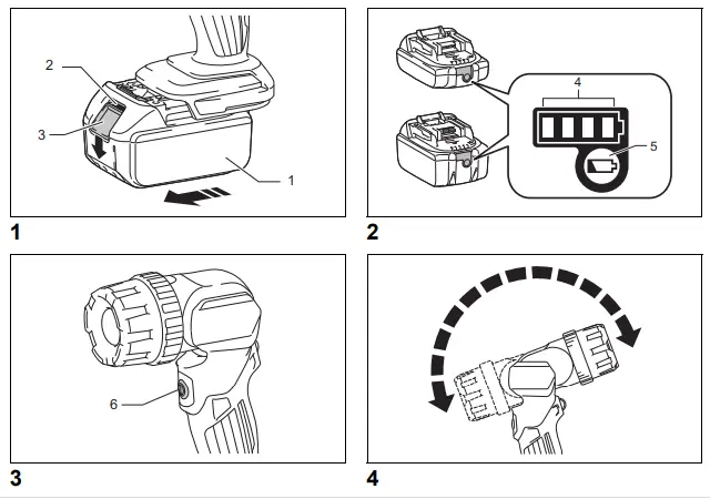 makita DML808 Cordless LED Flashlight 2