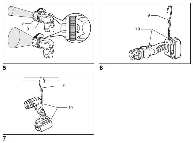 makita DML808 Cordless LED Flashlight 3