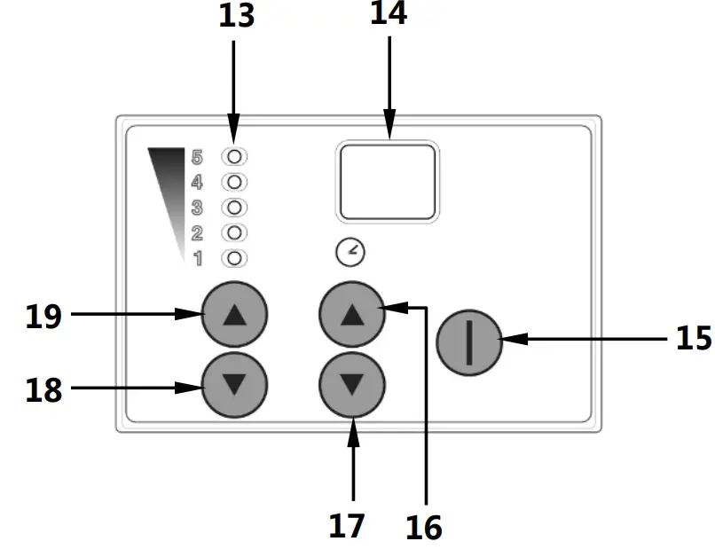 Bartscher 101923 Dough Mixer 12 kg 7L - Control panel