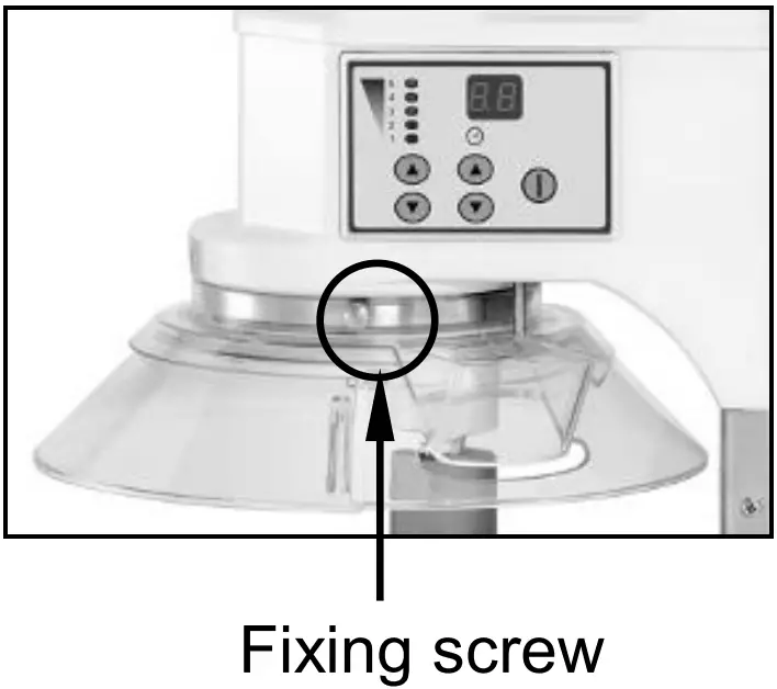 Bartscher 101923 Dough Mixer 12 kg 7L - Fixing screw