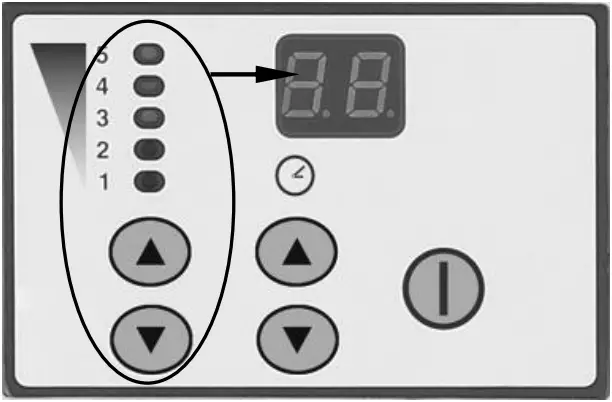 Bartscher 101923 Dough Mixer 12 kg 7L - control panel 1