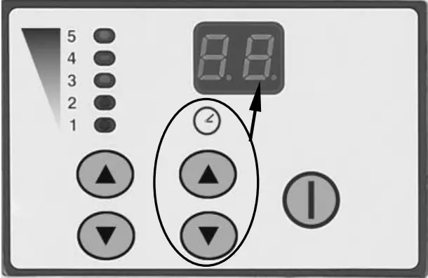 Bartscher 101923 Dough Mixer 12 kg 7L - control panel 2