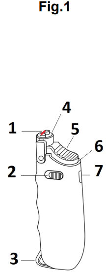 EUROtops 48010 Rechargeable Telescopic Lighter-