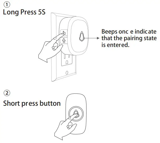 SECRUI F55 Wireless Door bell -Chime Setting7