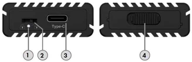 ICY BOX IB-1817MCT-C31 M.2 Enclosure for NVMe and SATA SSDs 1