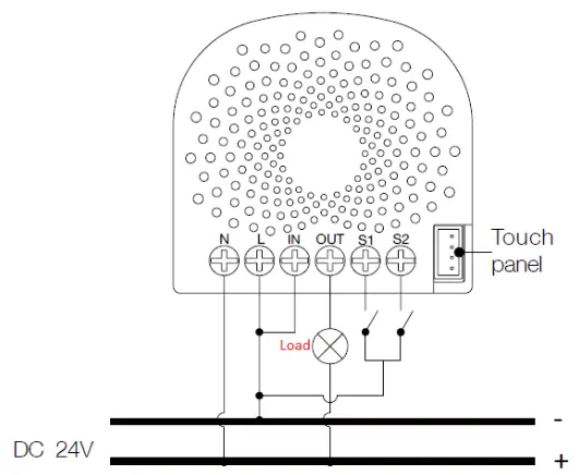 SmartDHOME 1302 Built in Actuator and Meter - button
