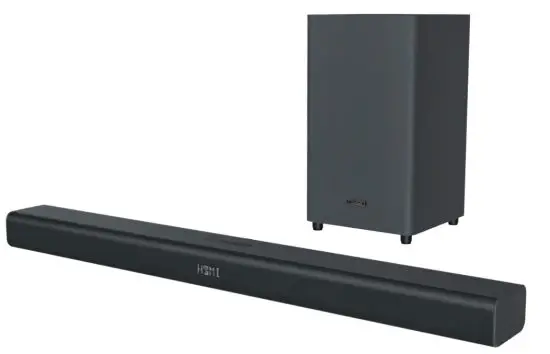 mission MSB21 2 1 Channel Soundbar with Wireless Subwoofer