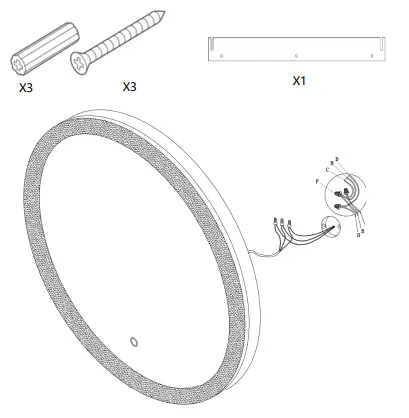 exbriteusa LED Mirror Instruction Manual INSTALLATION PROCESS