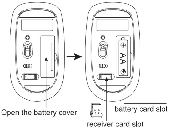 jar owl V2020 2.4G Wireless Keyboard and Mouse - wireless mouse