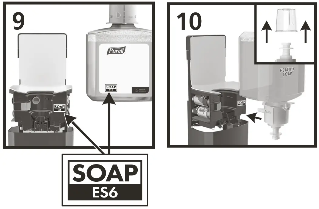 Purell ES6 Soap and Sanitizer Touch Free Dispenser - fig 4