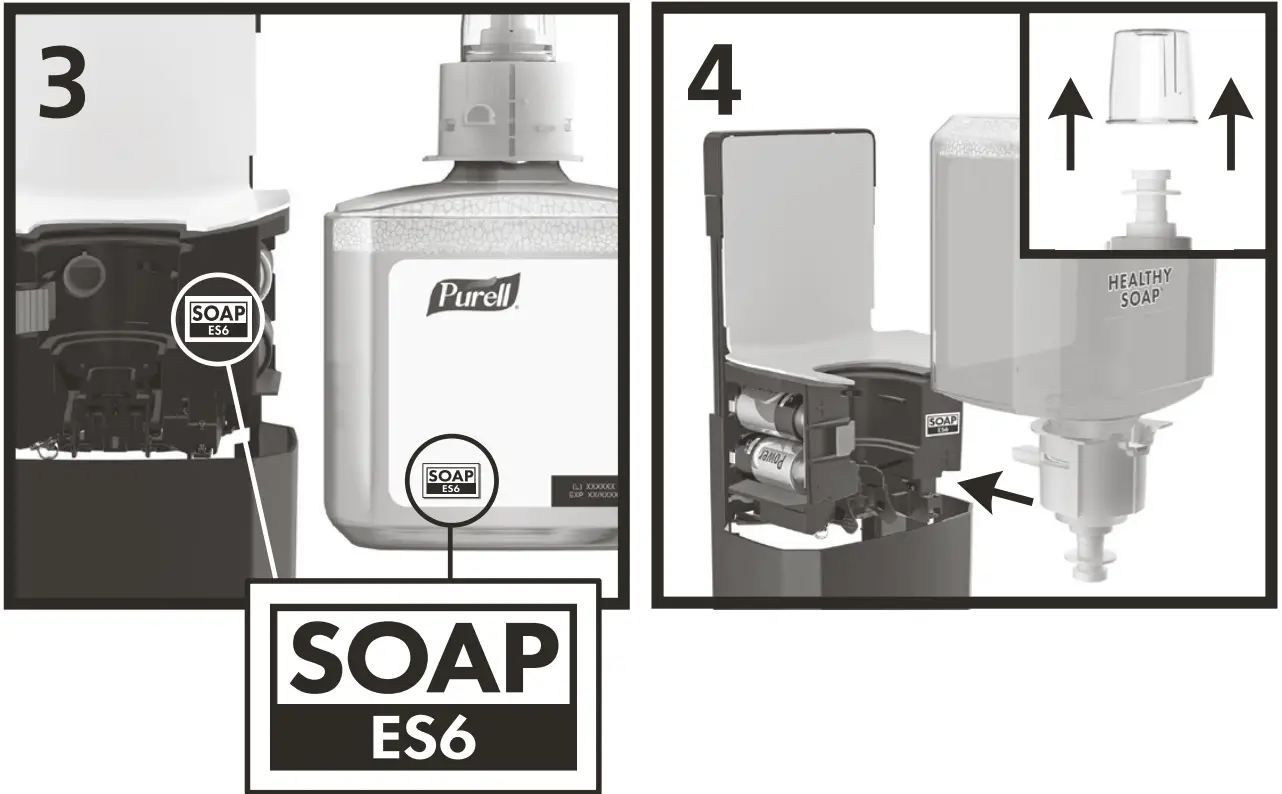 Purell ES6 Soap and Sanitizer Touch Free Dispenser - fig 6