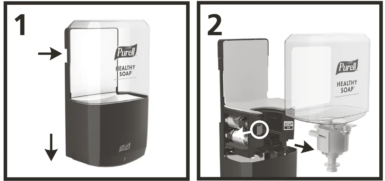 Purell ES6 Soap and Sanitizer Touch Free Dispenser - fig 7