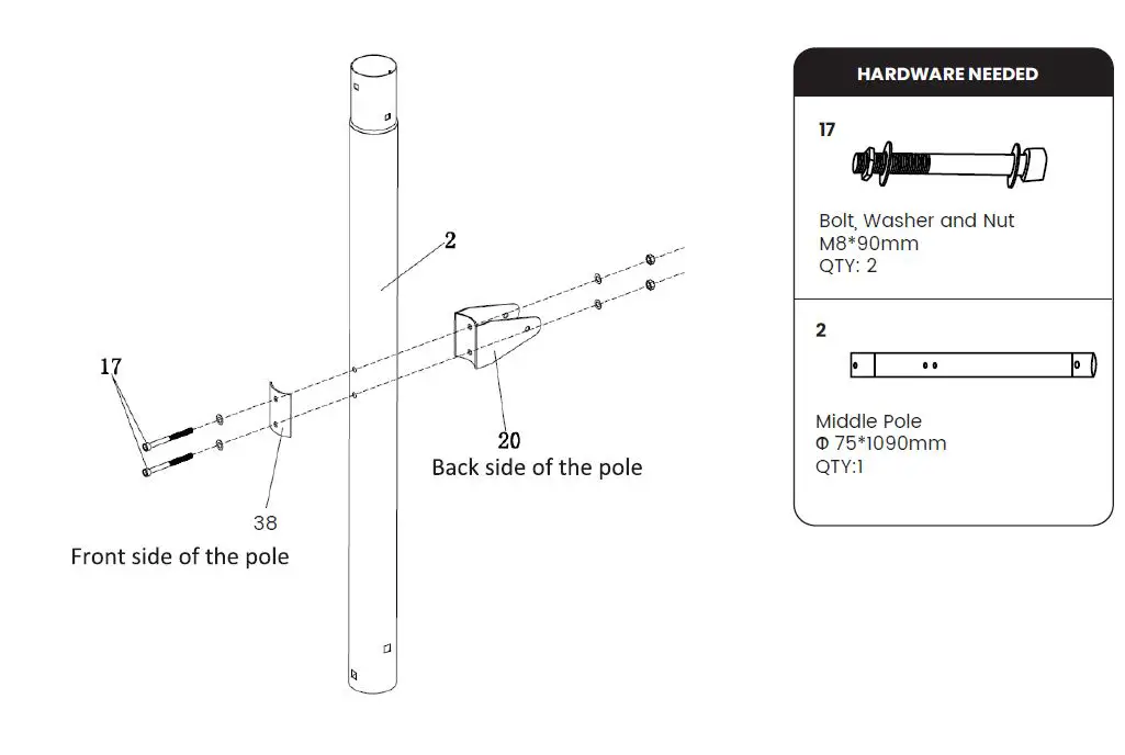 NBA AA6A1355 50 Inch Portable Basketball Hoop with Polycarbonate Backboard-fig11