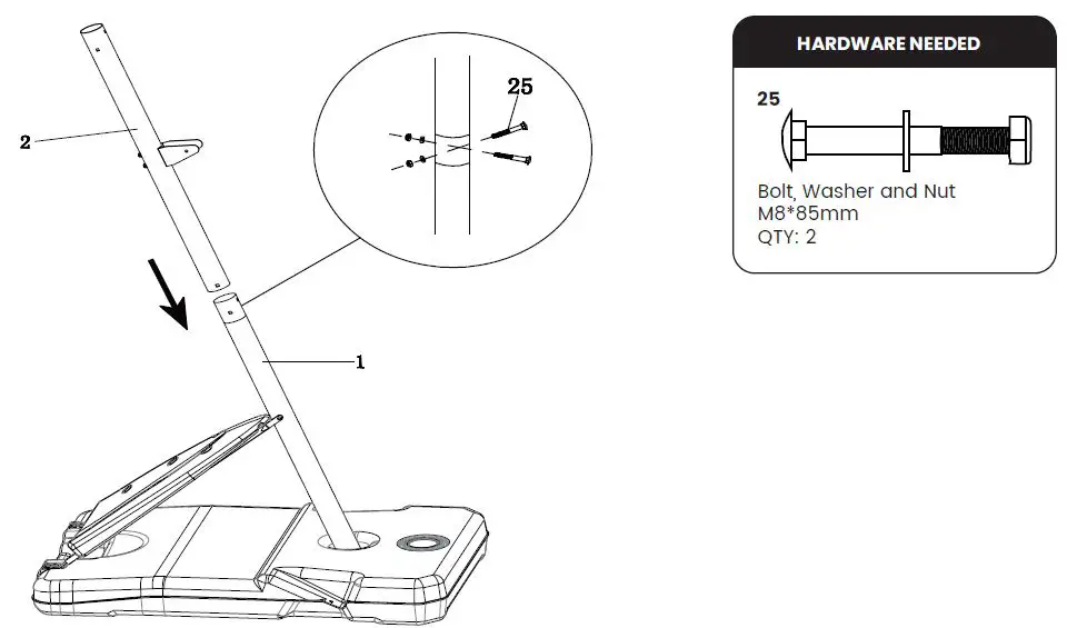 NBA AA6A1355 50 Inch Portable Basketball Hoop with Polycarbonate Backboard-fig12