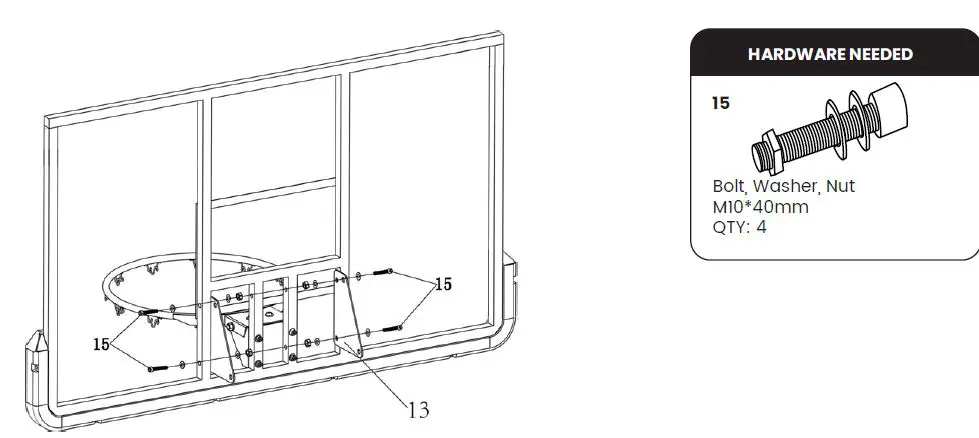 NBA AA6A1355 50 Inch Portable Basketball Hoop with Polycarbonate Backboard-fig14