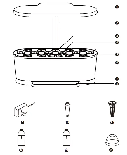 Shenzhen-Igs-Electronics IGS-36 Indoor LED-Hydroponic-System-FIG-1