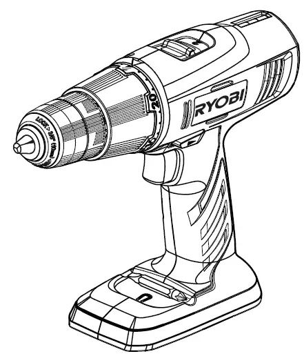 RYOBI CDC1802 Cordless Drill Driver-PROD