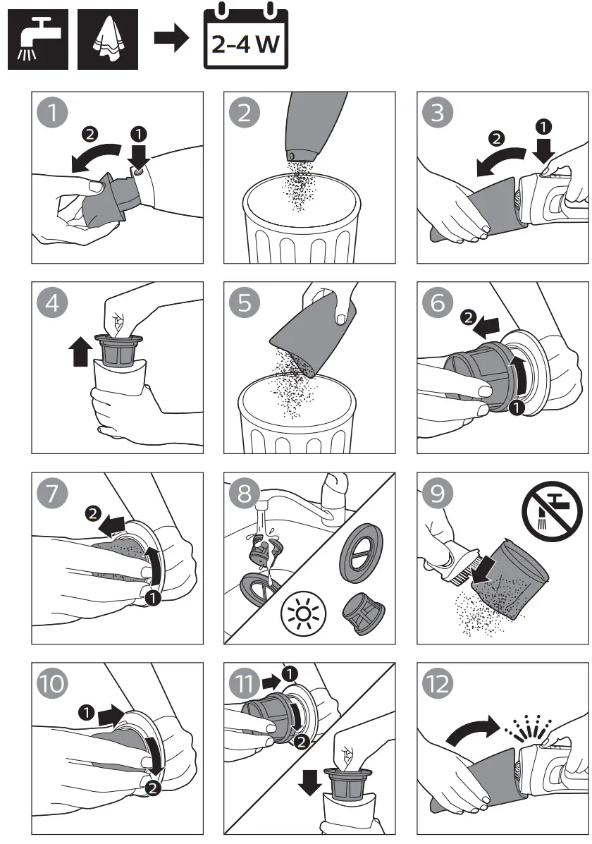 PHILIPS FC6149 MiniVac Handheld Vacuum Cleaner - fig4