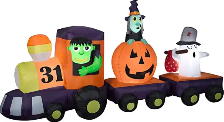 AIRBLOWN INFLATABLE 117608 Mixed Media Train Scene PRODUCT