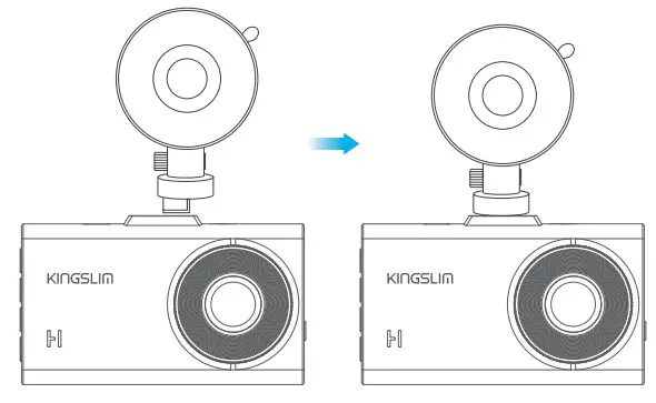 KINGSLIM D2 Dual Dash Cam Insert the