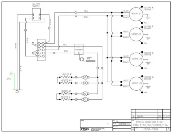 CARTER HOFFMANN CNH28 Bird House Fried Food Holding Cabinet - WIRING DIAGRAM