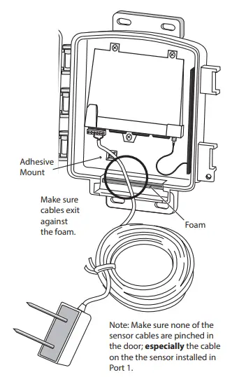 Run the sensor cable