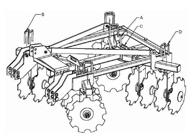 BE-DH185FK 55 Inch Tandem Disc Harrow-1