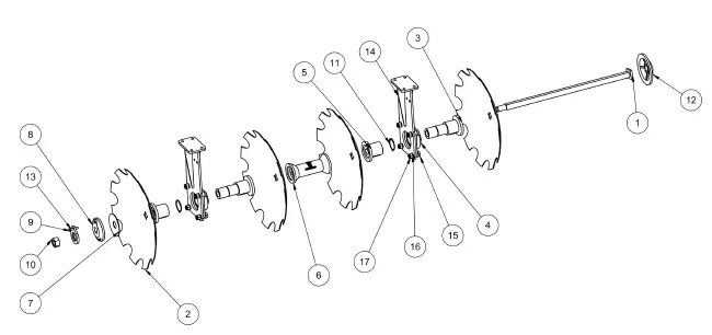 BE-DH185FK 55 Inch Tandem Disc Harrow-6