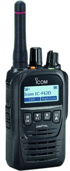 iCOM IC-F62D UHF Handheld Digital Transceiver Radio PRODUCT