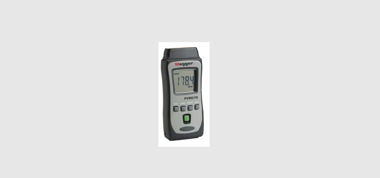 Megger Pvm210 Irradiance Meter User Guide