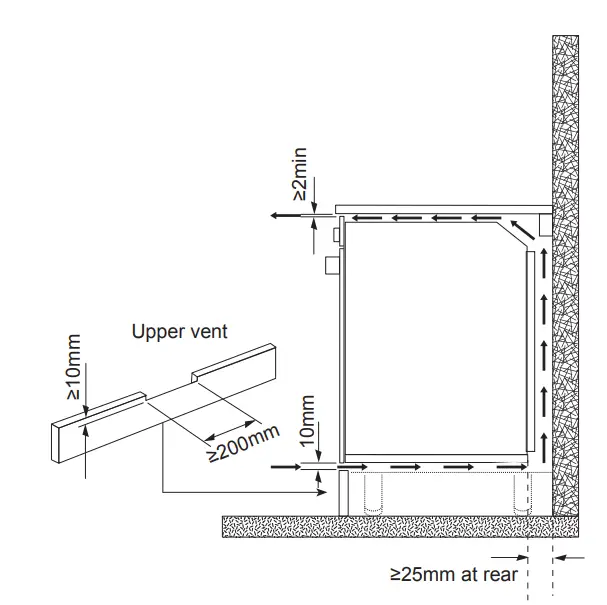 castorama CLCSB60 60L silver Fan oven Cooke 3