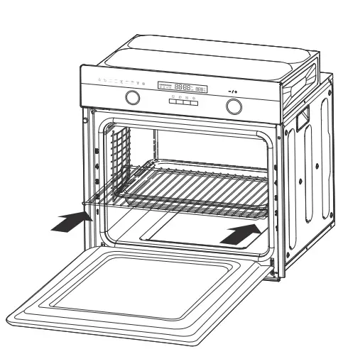 castorama CLCSB60 60L silver Fan oven Cooke 6