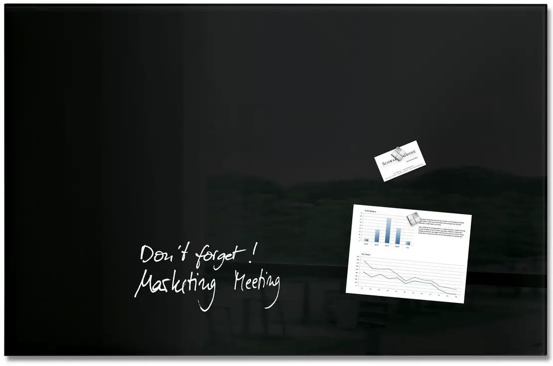 sigel GL140 Artverum Magnetic Glass Board