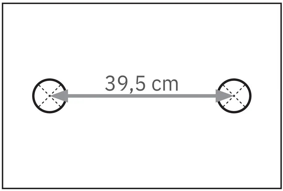 DISTANCE BETWEEN DRILL HOLES