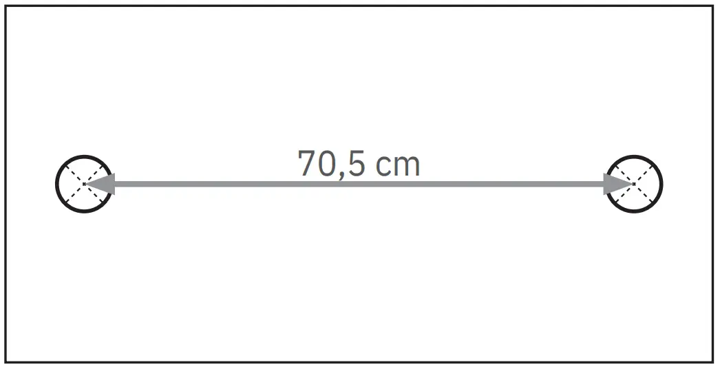 DISTANCE BETWEEN DRILL HOLES
