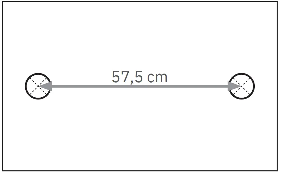 DISTANCE BETWEEN DRILL HOLES