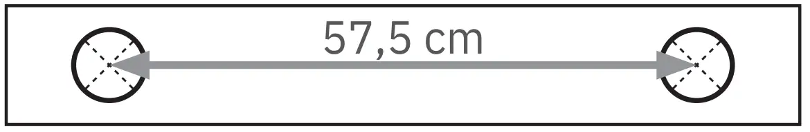 DISTANCE BETWEEN DRILL HOLES