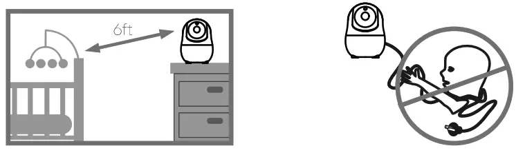 bonoch 7 720P HD Video Baby Monitor - Connect the AC power17