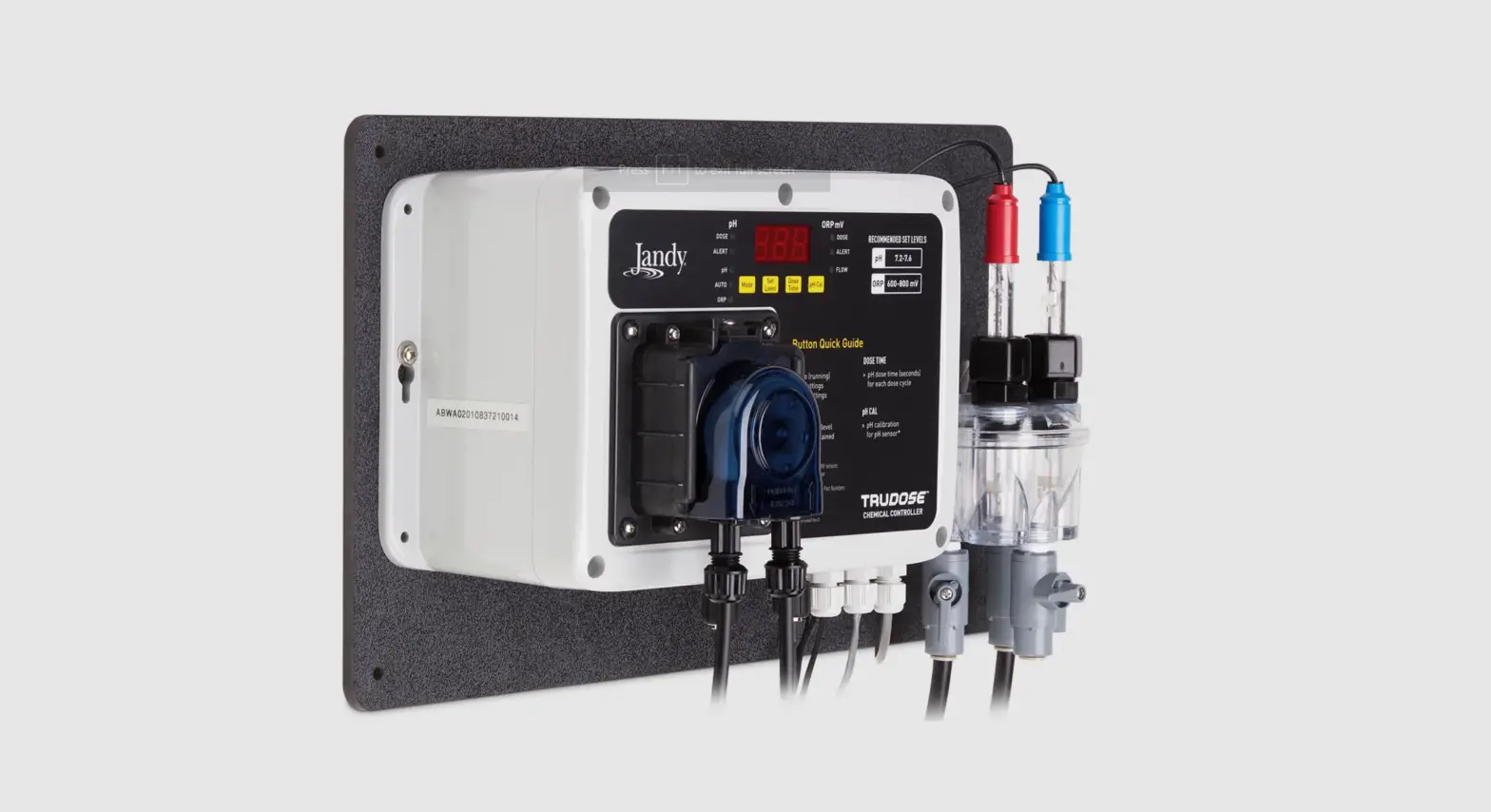 Jandy H0751300 Trudose Chemical Controller Instruction Manual Jandy H0751300 Trudose Chemical Controller Instruction Manual