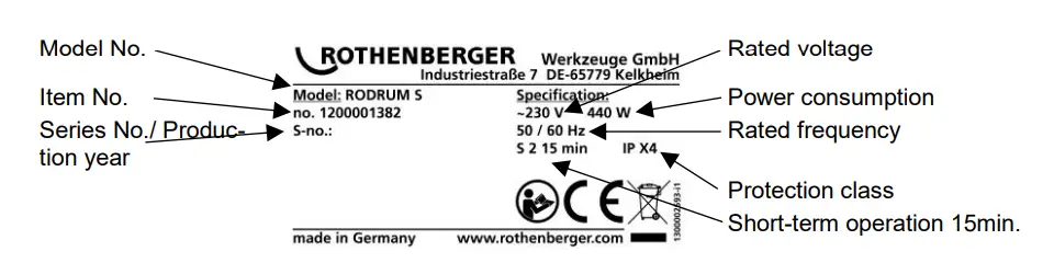 ROTHENBERGER RODRUM S 440W 15m Brushless Electric Drain Cleaning Machine-3