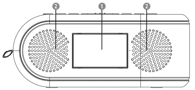 i Box Awake Radio Alarm Clock with Wireless Charging - Features