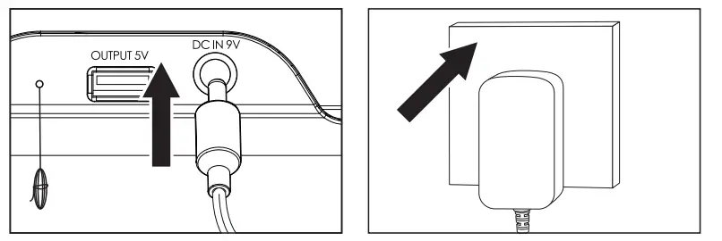 i Box Awake Radio Alarm Clock with Wireless Charging - Powering