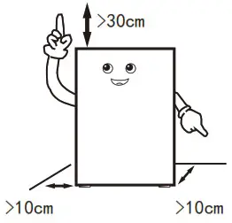 TCL P200TMW Air cooled and Frost free Household Refrigerator - Handling and placement 1