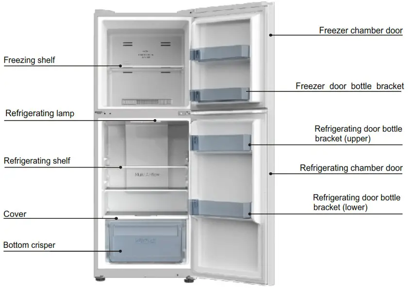 TCL P200TMW Air cooled and Frost free Household Refrigerator - Product introduction