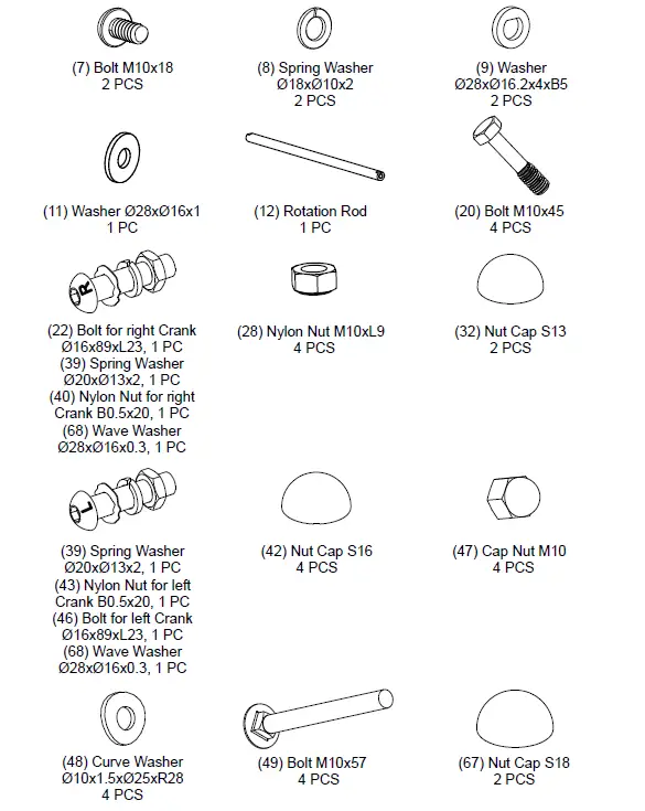 ADEXA ORBITRAC Elliptical Cycle Exercise Bike Air Bike fig 1