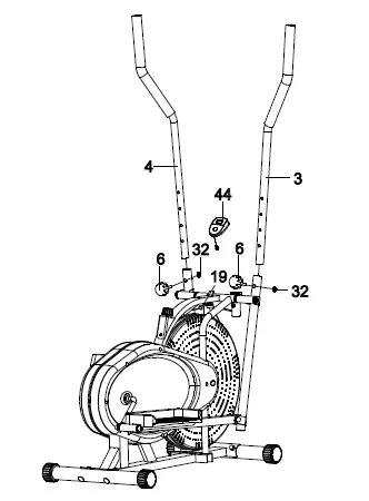 ADEXA ORBITRAC Elliptical Cycle Exercise Bike Air Bike fig 11