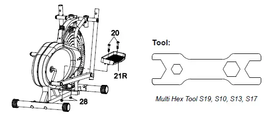 ADEXA ORBITRAC Elliptical Cycle Exercise Bike Air Bike fig 9