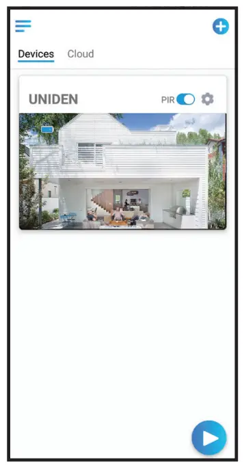 Uniden App Cam Solo Pro Twin Spotlight and Security Camera - Device Menu